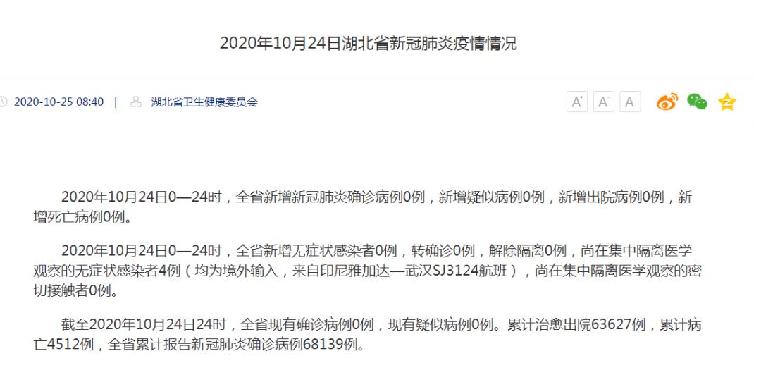 湖北省疫情最新消息︰(湖北省疫情最新情况通报)-第1张图片