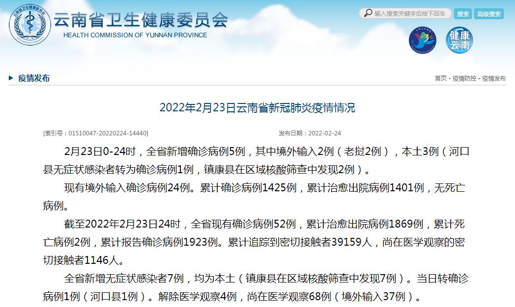 “云南新增2例缅甸输入确诊	” 云南新增2例缅甸输入确诊 视频？-第1张图片